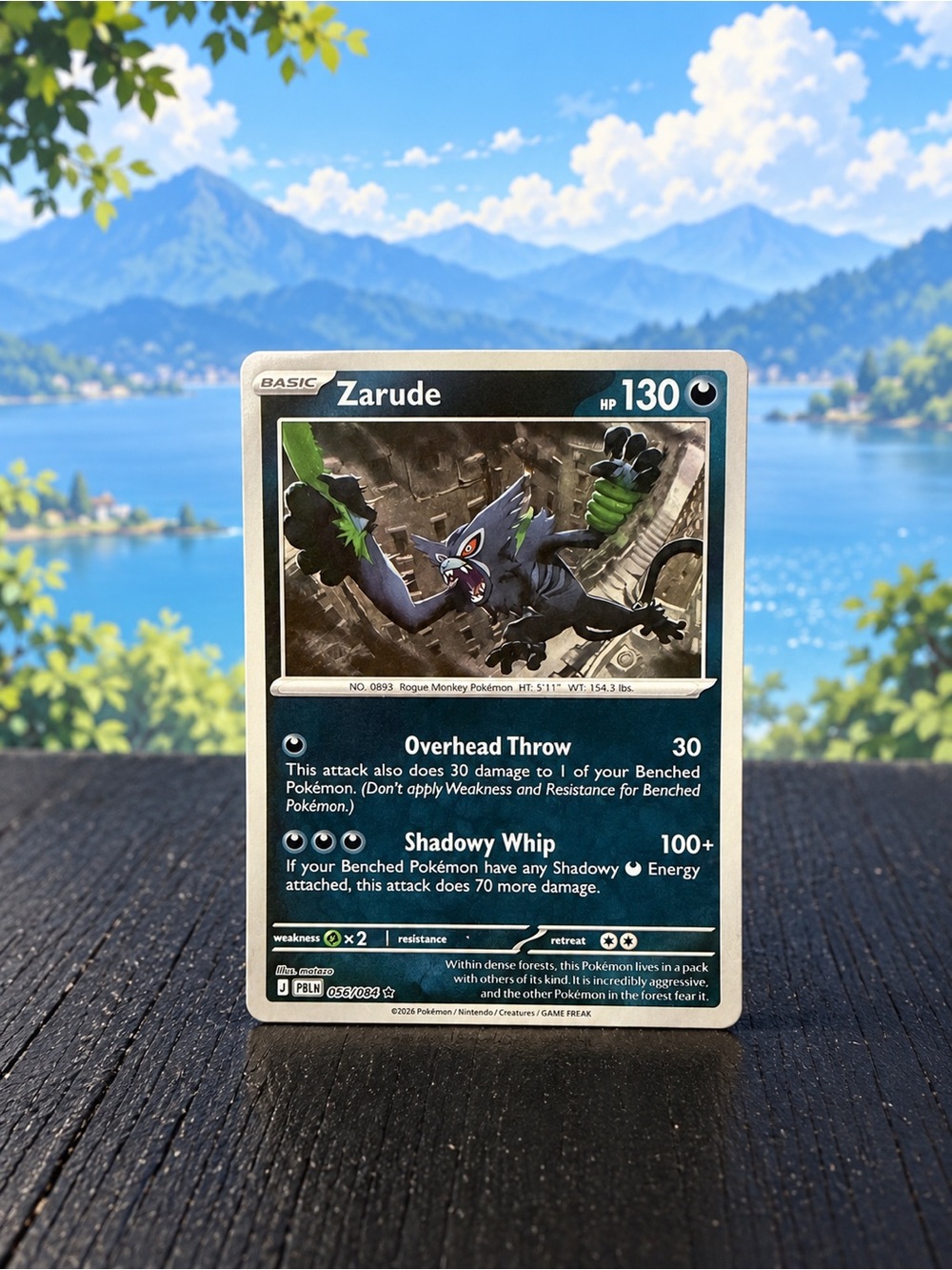 Pokemon Zarude Card - Black and Green Artwork